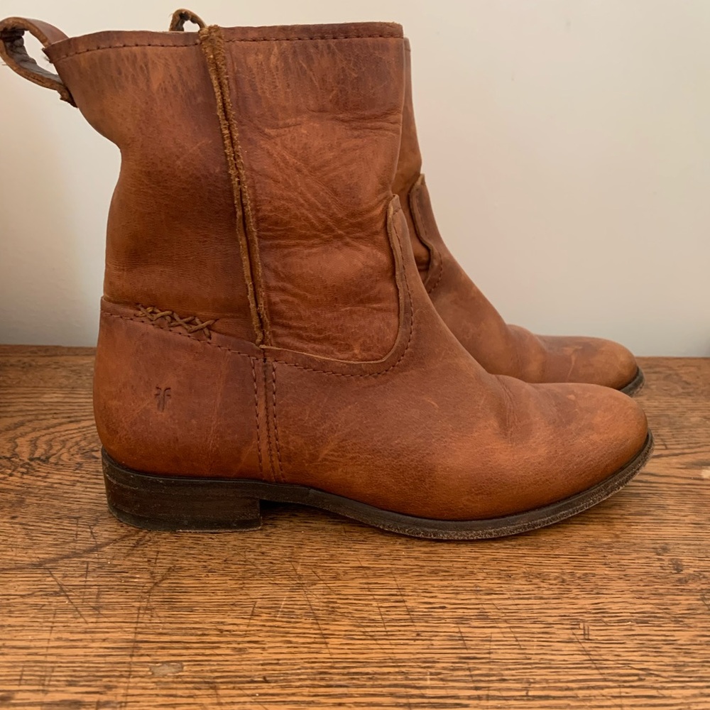 Frye Brown Ankle Boots
